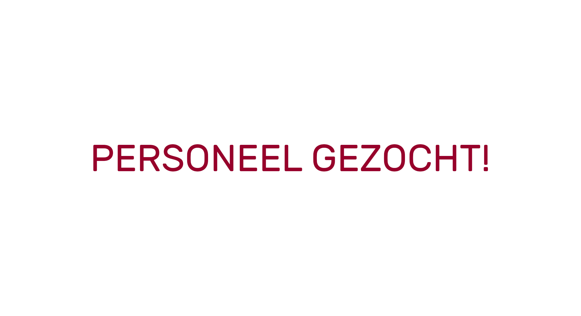 👋 We zoeken een nieuwe collega!