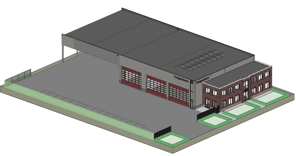 Nieuwbouw bedrijfspand transportbedrijf Hoogendoorn Nieuwbouw bedrijfspand transportbedrijf Hoogendoorn