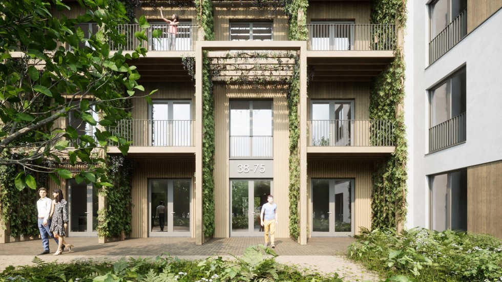Van gedateerd kantoorpand naar duurzaam woongebouw in Zeist Van gedateerd kantoorpand naar duurzaam woongebouw in Zeist