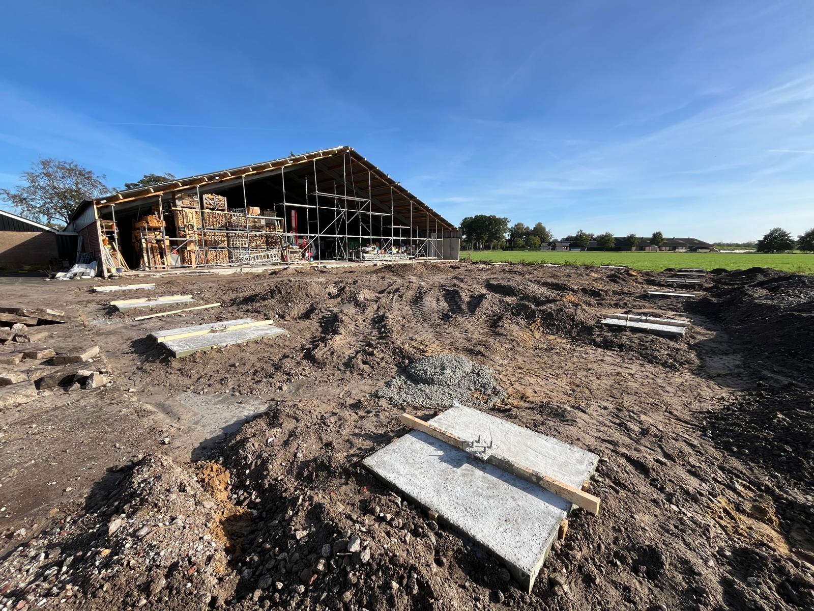 Projecten Uitbreiding stal/loods te lunteren | Bouwbedrijf NAP
